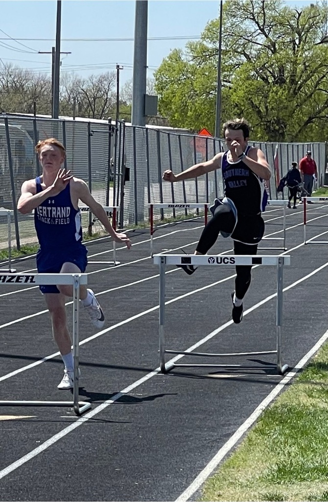 Mitch on the 300 Hurdles