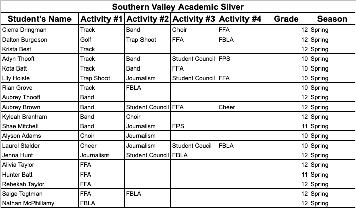 SV Academic Silver Spring